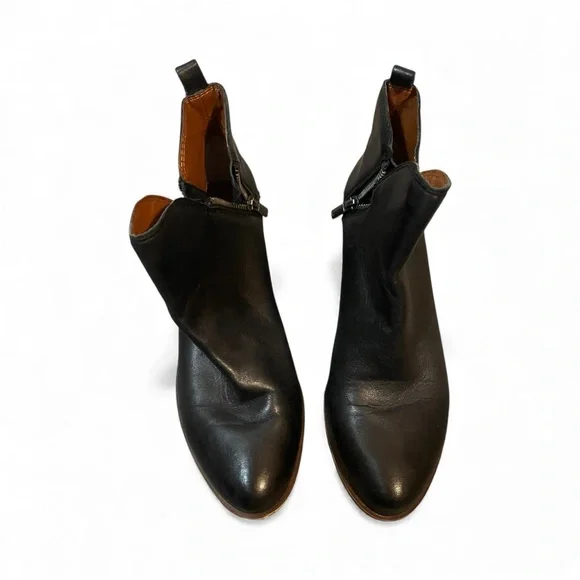 Lucky Brand Black Leather Ankle Booties - Picture 2 of 8